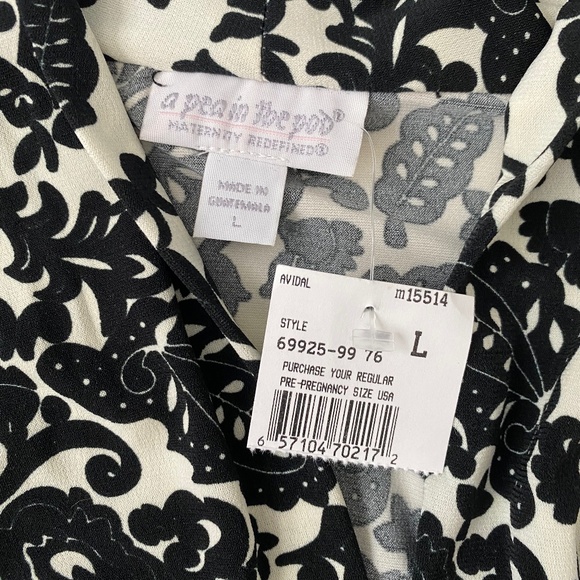 A Pea In the Pod Long sleeve Maternity + Nursing top Size L - Picture 2 of 9